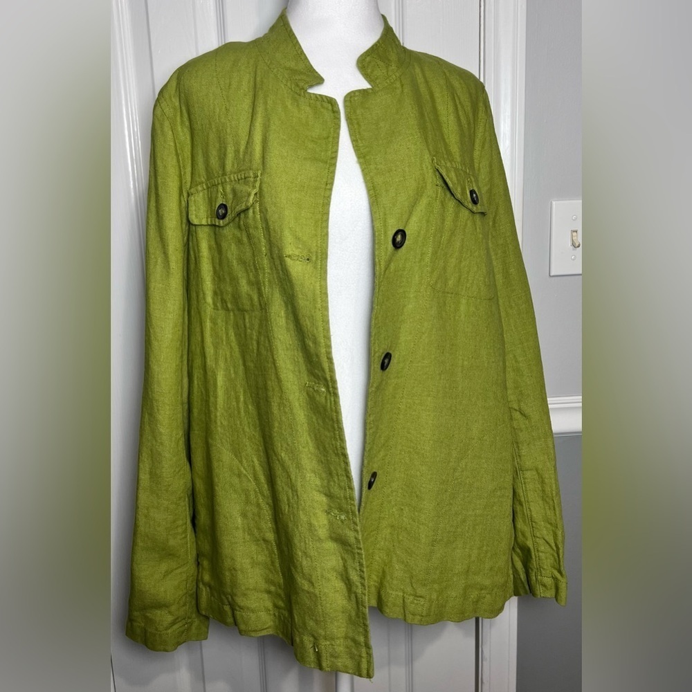 *NWT* Women’s Large “Sigrid Olsen” 2 piece lightweight Jacket & Pant Set - Linen